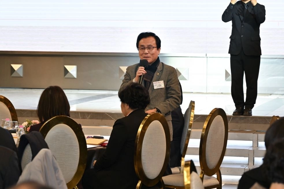 지난 1월 29일 ‘2026 서울 사회복지 신년인사회’에 참석해 인사말을 하는 강석주 의원