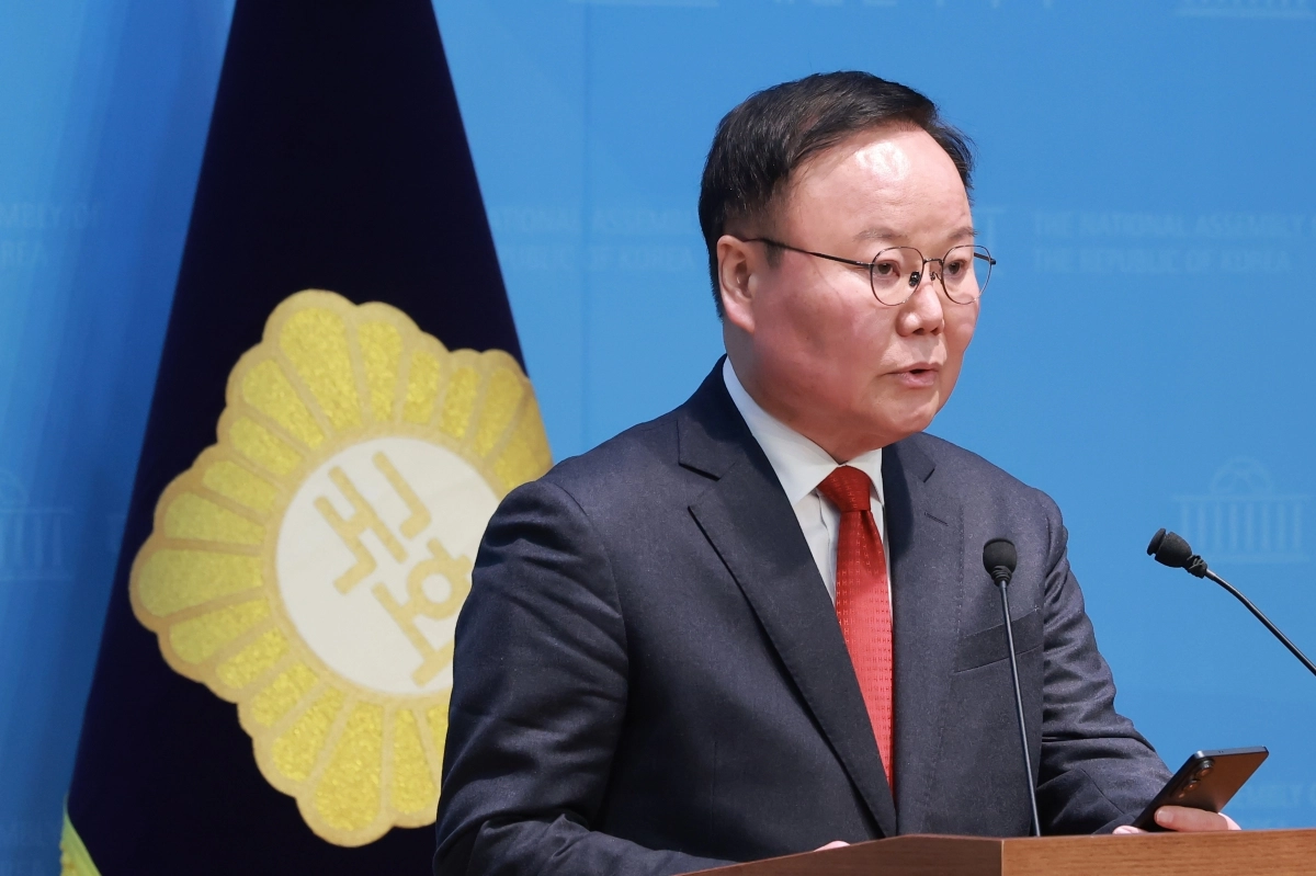 경북지사 출마 선언하는 국민의힘 김재원 최고위원