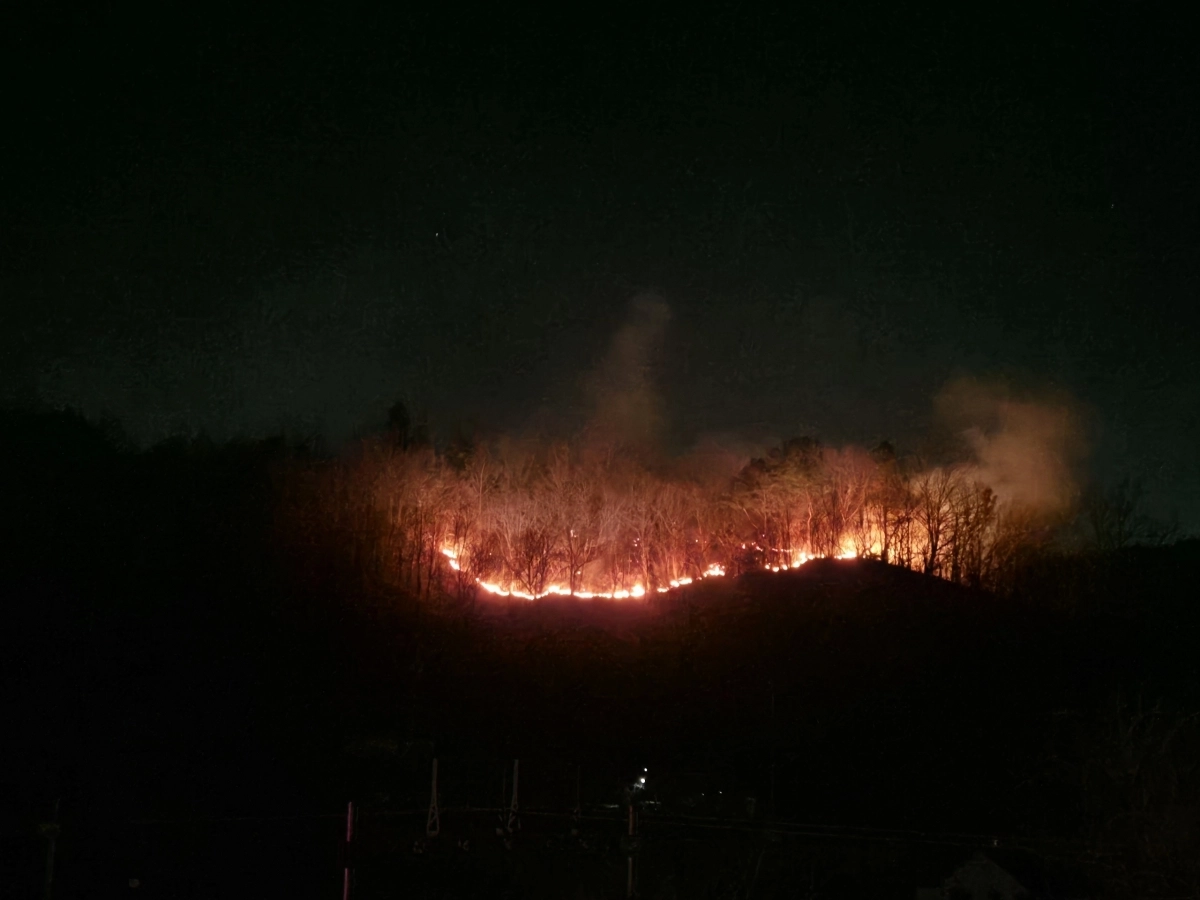 [수정본] 광양 옥곡면 일대에서 발생한 산불