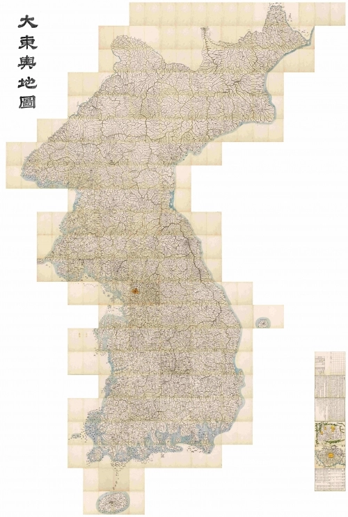 상설 전시를 예고한 대동여지도. 국립중앙박물관 제공