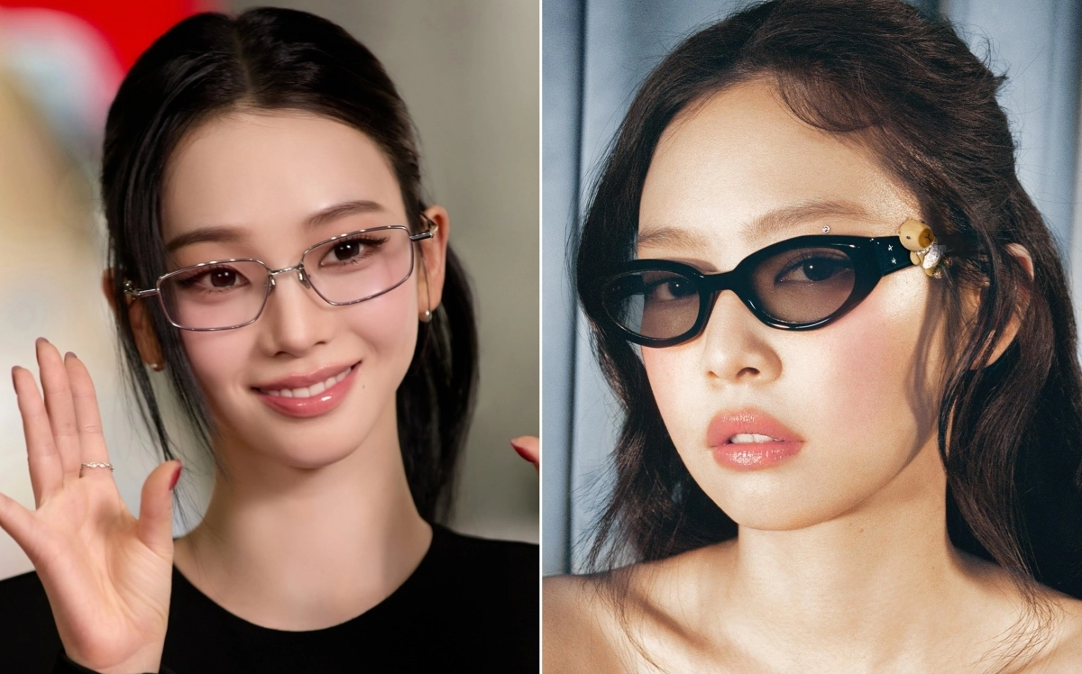 에스파 카리나(왼쪽)와 블랙핑크 제니. 젠틀몬스터 인스타그램 캡처