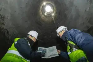 욕망산에 뚫린 아파트 43층 높이 수직터널…DL이앤씨 최첨단 공법 굴착