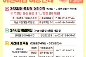 “누구나, 언제든, 필요할 때 아이 맡기세요”…영등포형 시간제 어린이집 확대 운영