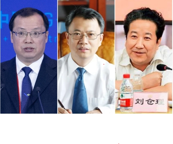 4일 열린 중국 전국인민대표대회 상무위원회해서 해임된 저우신민(왼쪽부터), 뤄치, 류창리.