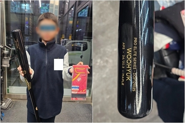 KIA타이거즈 변우혁(26) 선수가 야구선수를 꿈꾸는 학생에게 베푼 선행이 알려졌다. 보배드림 게시판 캡처