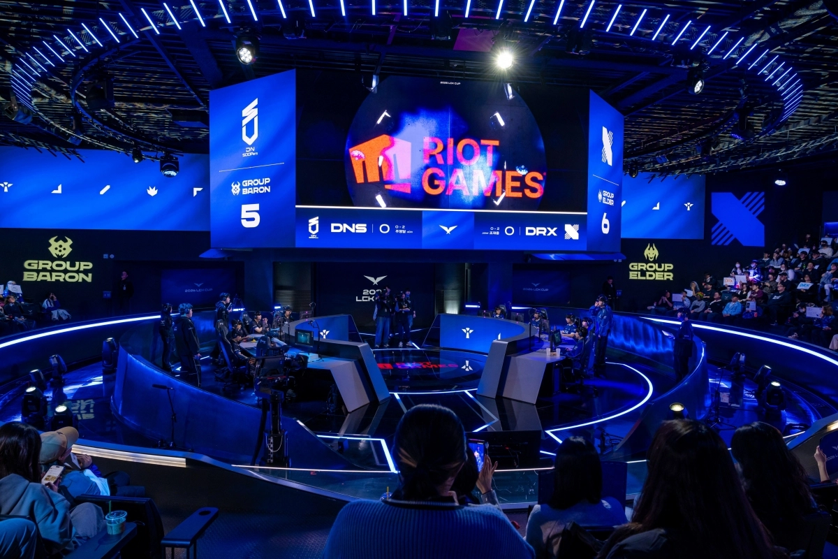 종각 치지직 롤파크 아레나의 관중석.  서울관광재단 제공.