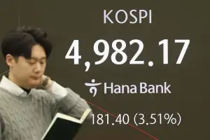 삼성전자 밀어올린 불개미들…코스피 5000 지켰다