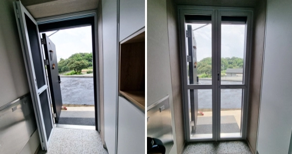 은평구에서 지난해 취약계층 방범시설물을 설치하기 전(왼쪽)과 후. 은평구 제공