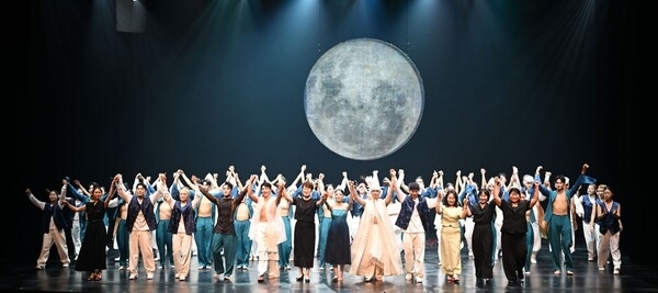 비상무용단 창작공연 ‘K-풍류 나주의 전설 : 청명’ 현장 모습. 동신대 제공.