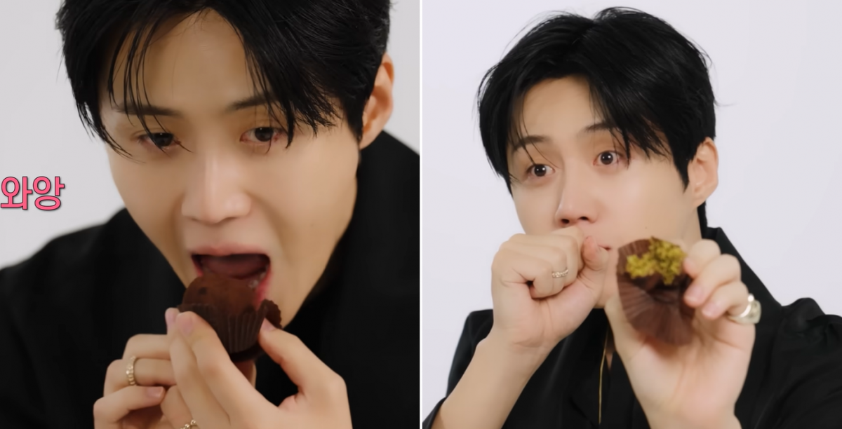 배우 김선호가 지난달 16일 공개된 더블유 코리아와의 인터뷰에서 ‘두쫀쿠’를 처음 맛보고 “진짜 맛있다”며 감탄을 연발하고 있다. 더블유 코리아 공식 유튜브 캡처