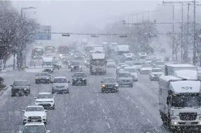 광주·전남북 최고 16.5cm 눈…산간도로·뱃길 일부 통제
