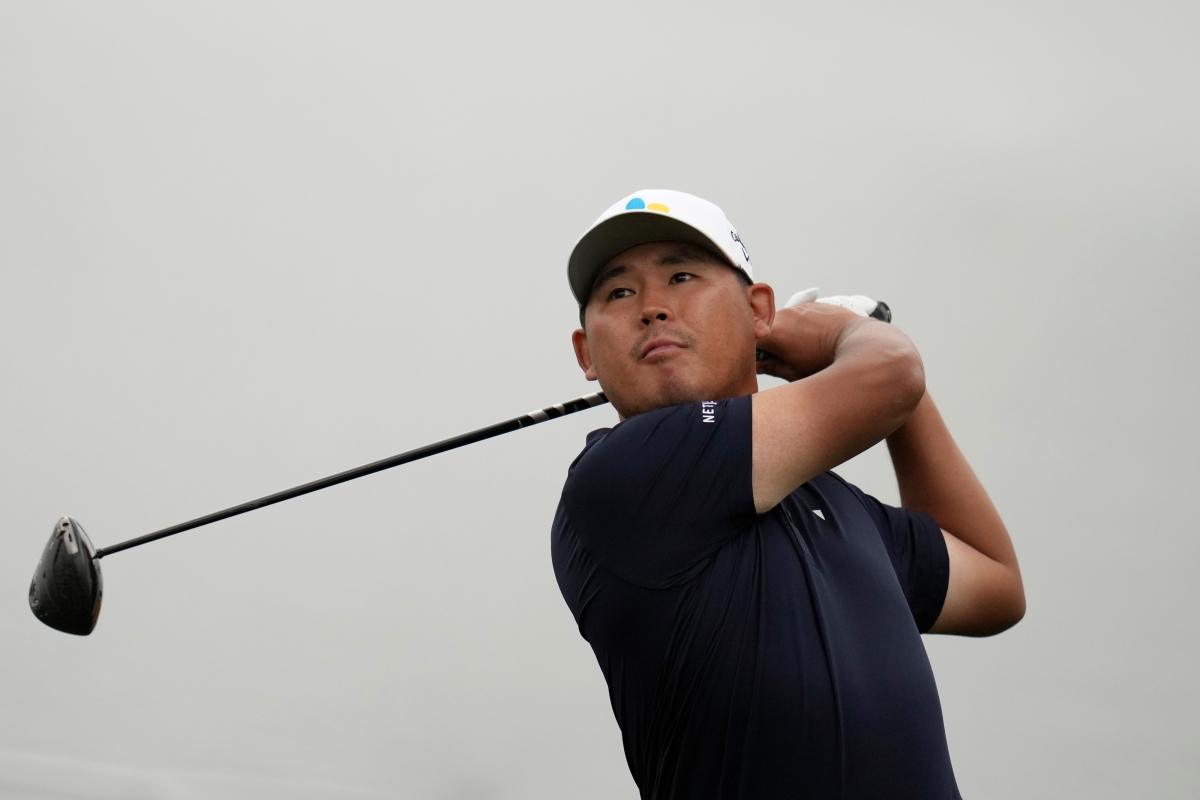3주 연속 우승 경쟁에 뛰어든 김시우의 드라이버 스윙.