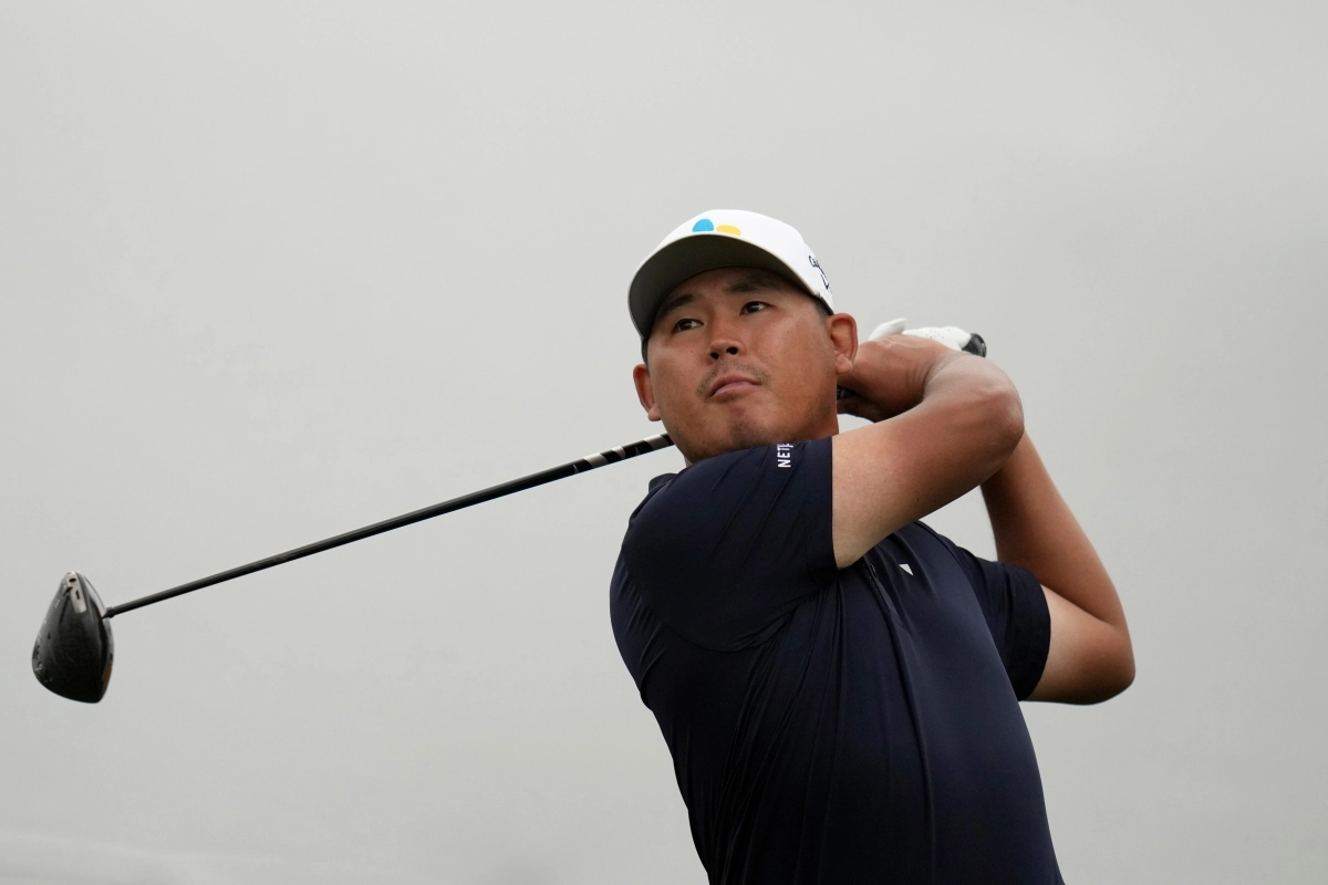 3주 연속 우승 경쟁에 뛰어든 김시우의 드라이버 스윙.