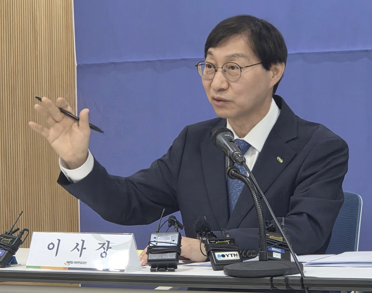 김성주 국민연금공단 이사장이 4일 전북농협에서 열린 신년 기자간담회에서 발언하고 있다. 2026.02.04. 뉴시스