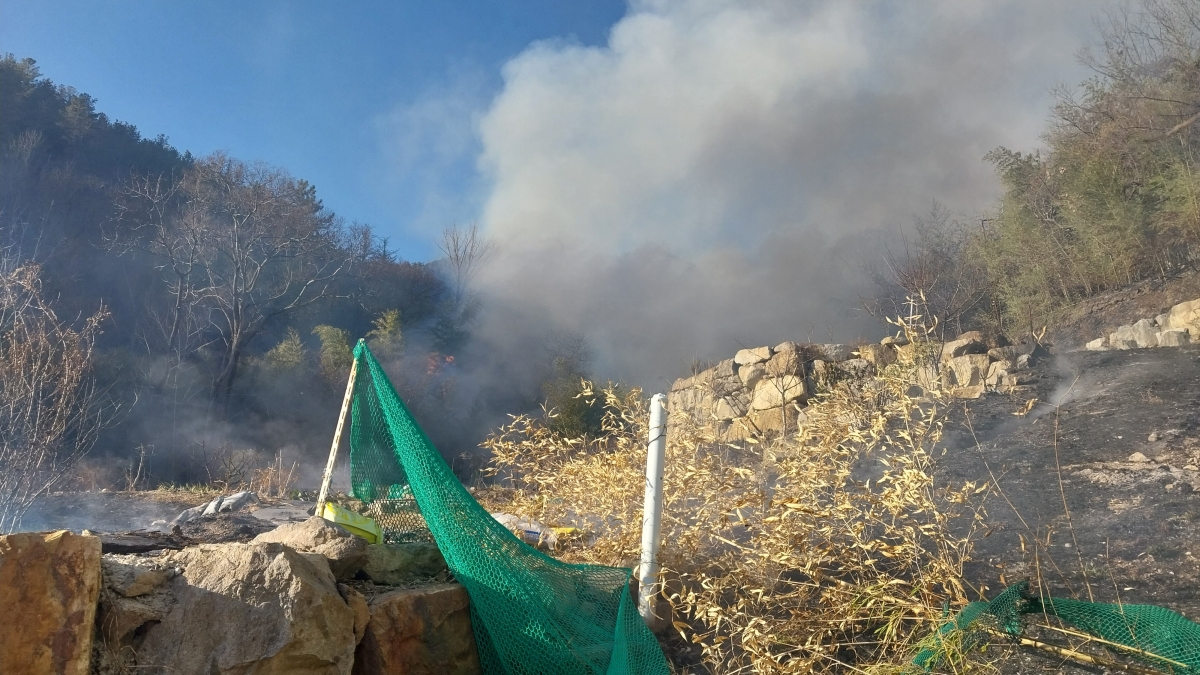 화재 현장. 2026.2.9. 경남소방본부 제공