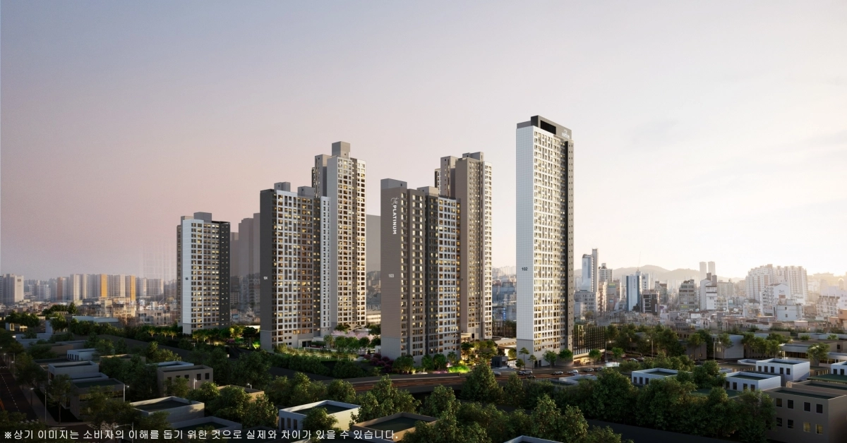 쌍용 더 플래티넘 온수역 투시도. 쌍용건설 제공