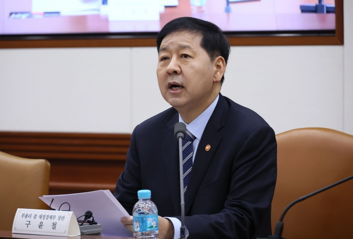 대외경제장관회의, 발언하는 구윤철 부총리