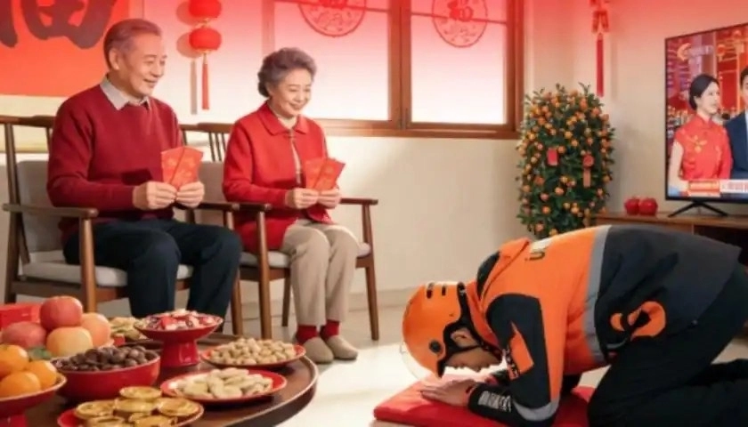 중국 업체가 홍보한 ‘세배 대행’ 서비스. 계면신문 캡처