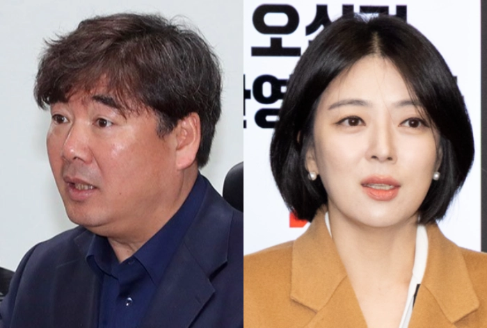 고성국(왼쪽)씨·배현진(오른쪽) 의원. 연합뉴스·뉴스1