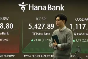 [속보] 코스피 5400선 돌파… 장중 5426.87로 역대 최고치