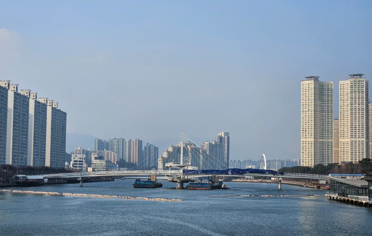 수영강 휴먼브릿지. 부산시 제공