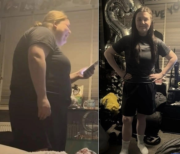 매일 패스트푸드와 중국 음식을 즐기며 몸무게가 136㎏까지 불어났던 영국의 한 20대 여성이 이들 음식을 끊고 6개월 만에 몸무게를 절반 가까이 감량해 화제가 되고 있다. 데일리메일 캡처