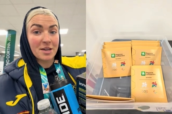 2026 밀라노·코르티나담페초 동계올림픽 선수촌에 1만개가량의 콘돔이 배포된 것으로 알려진 가운데, 콘돔이 벌써 바닥을 보이는 것으로 전해져 눈길을 끈다. 틱톡 캡처