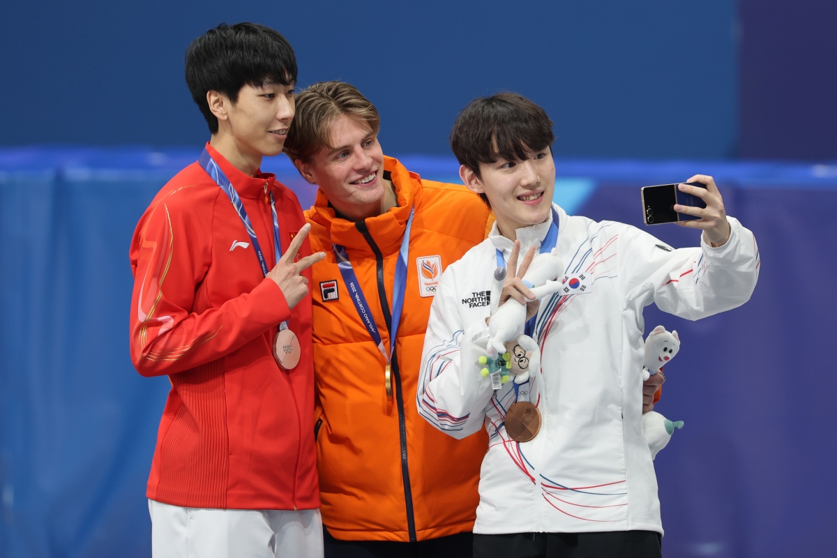 임종언, 메달리스트들과 함께