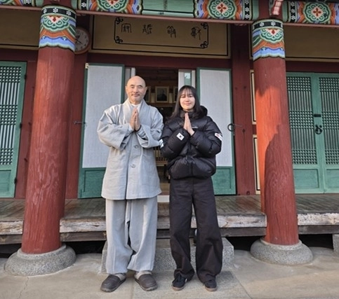 올림픽 출전 전 호산스님 찾은 유승은 선수