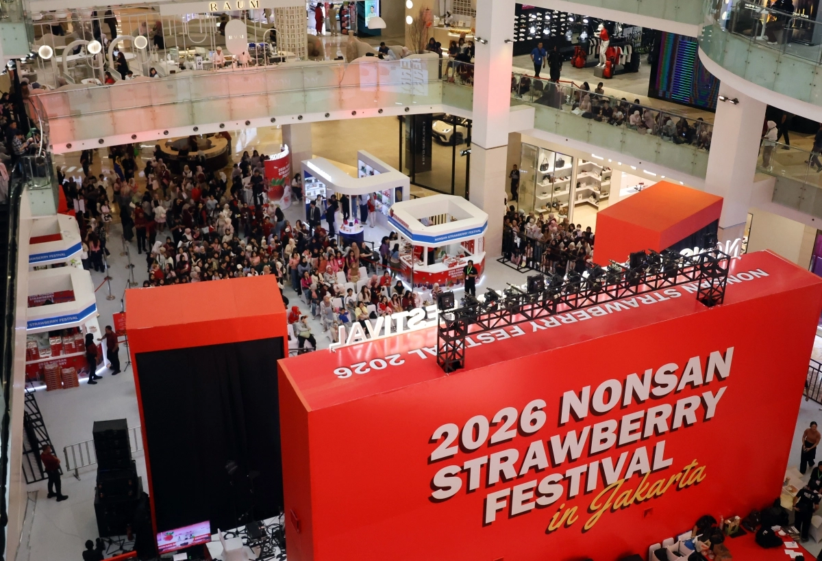 자카르타서 맛보는 논산 딸기