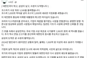 이재준 “코스피 5500 , 대한민국이 뛰고 삼성이 날고 수원이 도약”