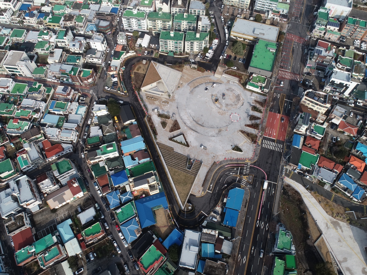 준공 전 임시개방하는 서귀포시 문화광장. 서귀포시 제공