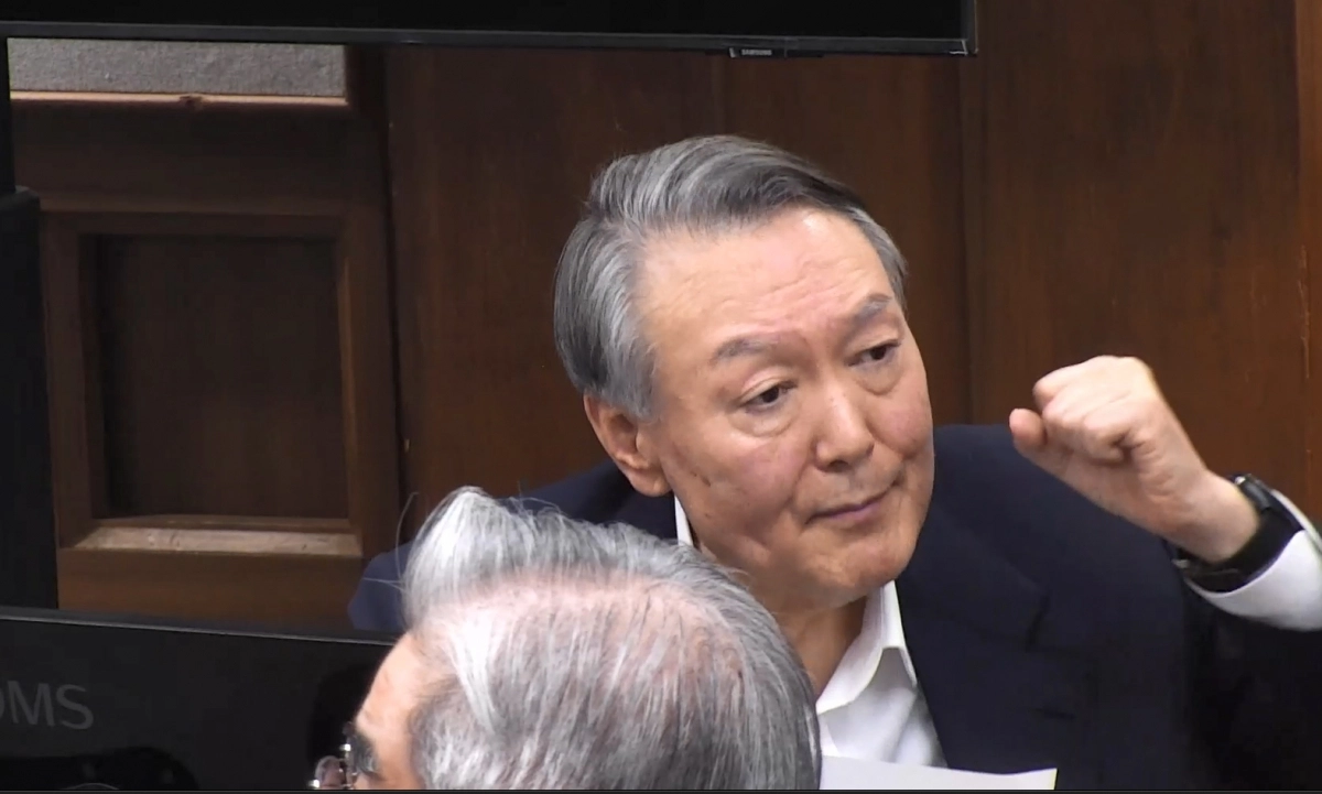 결심공판 최후진술하는 윤석열