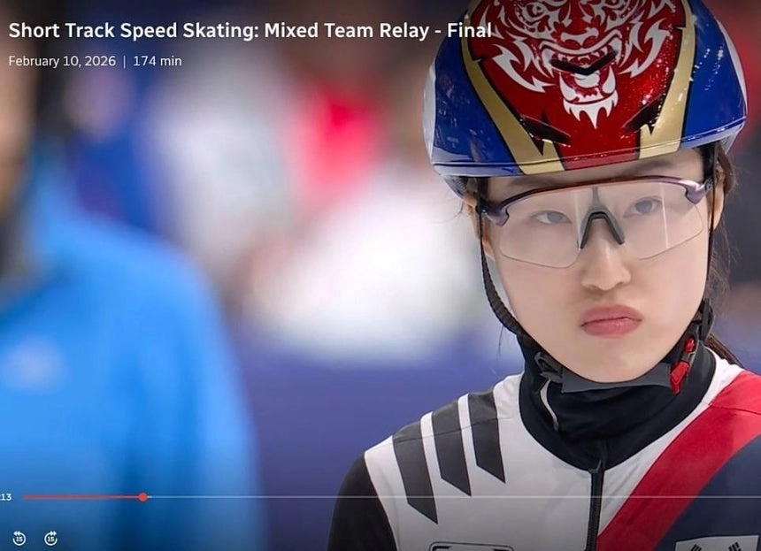 캐나다 공영방송 CBC가 2026 밀라노·코르티나담페초 동계올림픽 중계 도중 한국 선수를 계속해서 중국 선수로 소개했다며 서경덕 성신여대 교수가 공개한 사진. 페이스북 캡처
