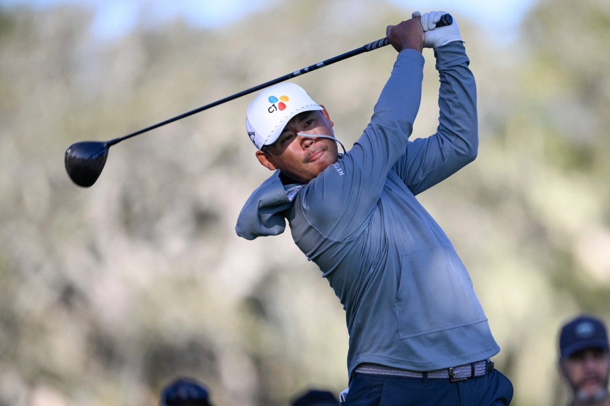 김시우의 드라이버 티샷.