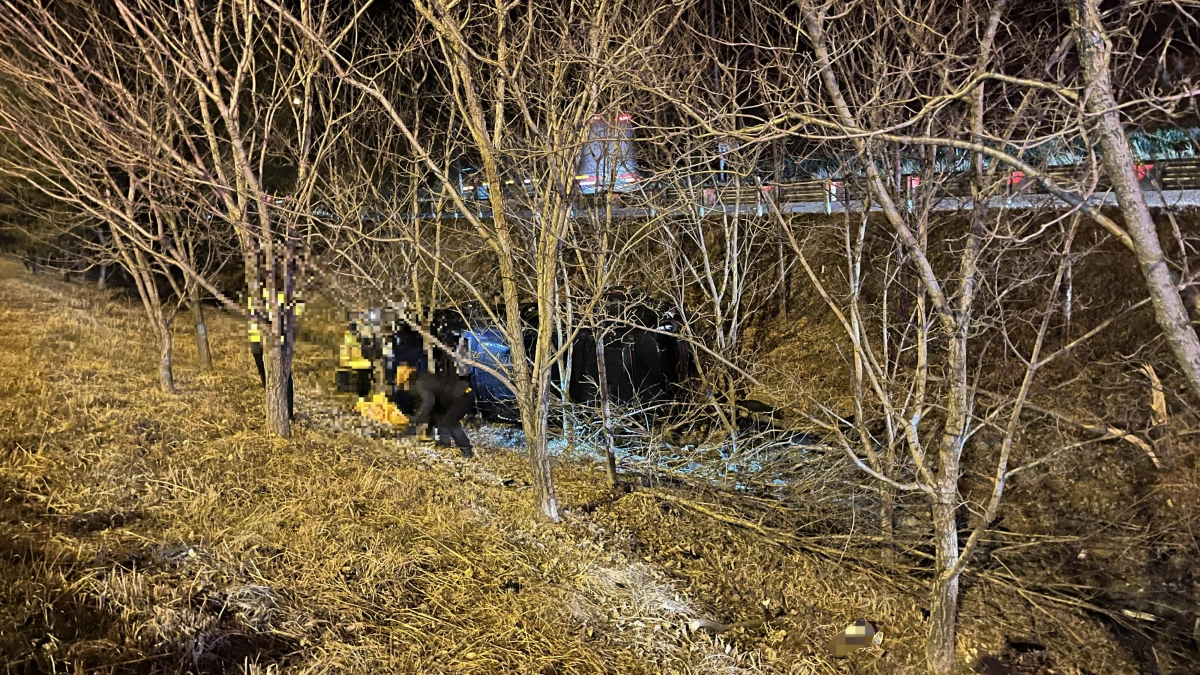 사고 현장. 2026.2.18. 경남소방본부 제공