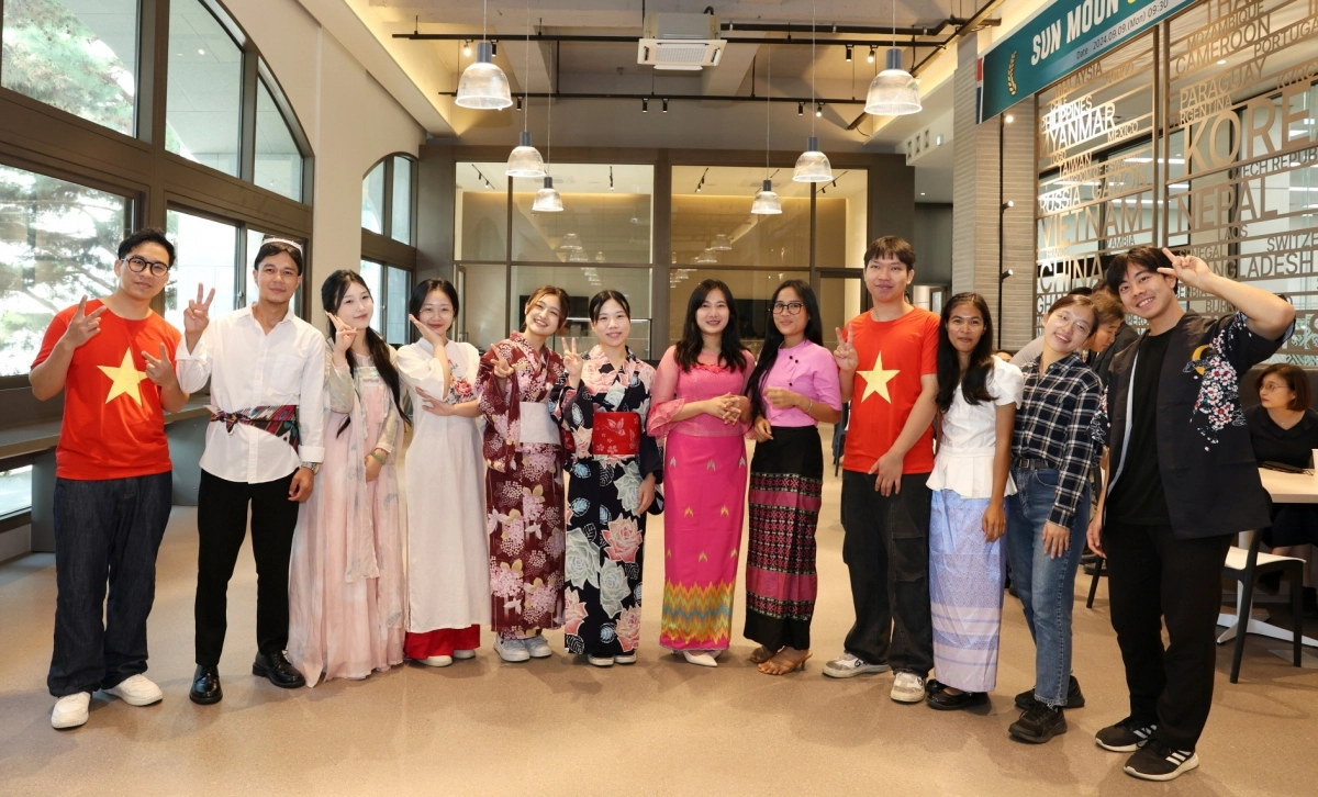 선문대 유학생들. 선문대 제공