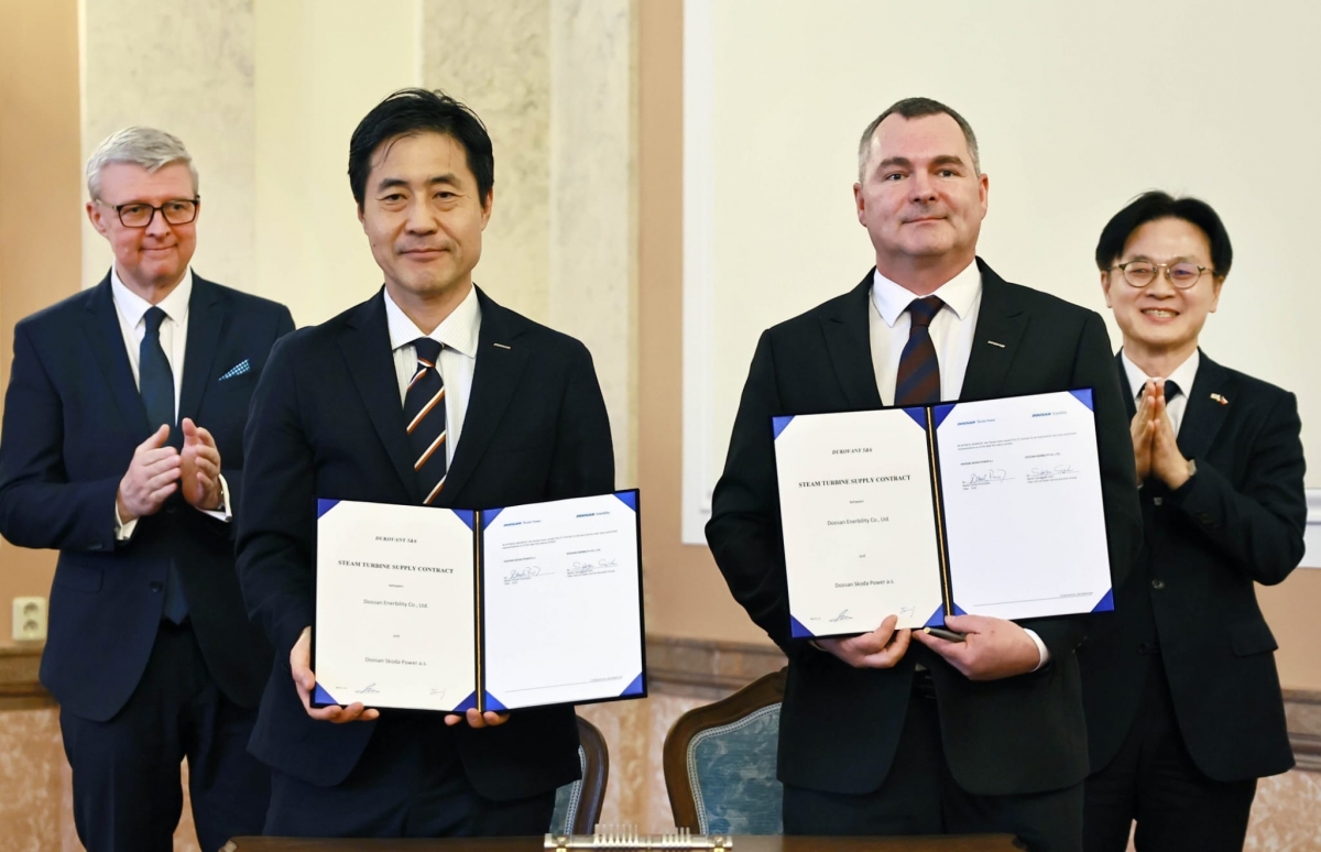 두산에너빌리티, 두산스코다파워와 체코 원전 증기터빈 계약