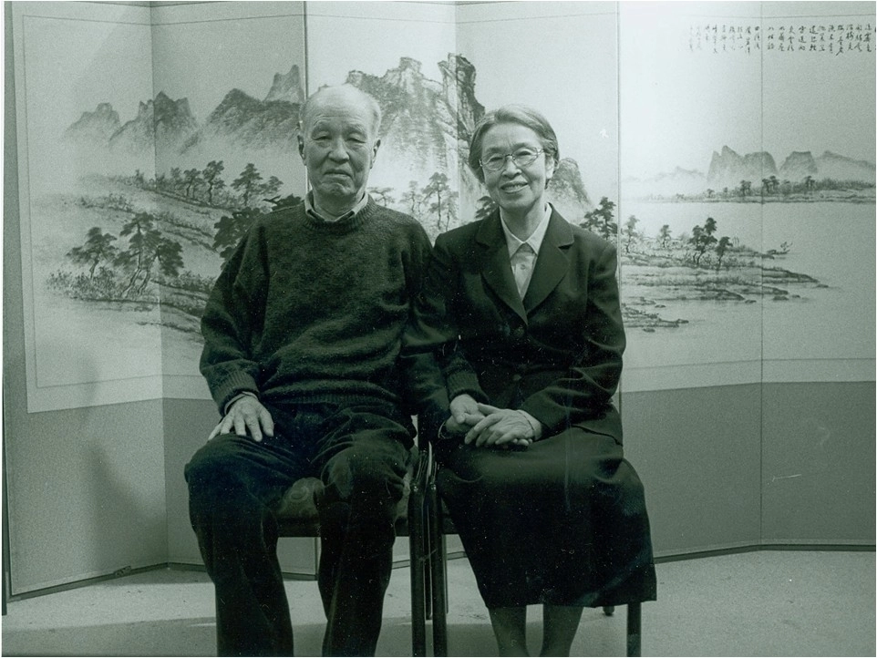 유영국 화백과 김기순 여사. 유영국미술문화재단 제공