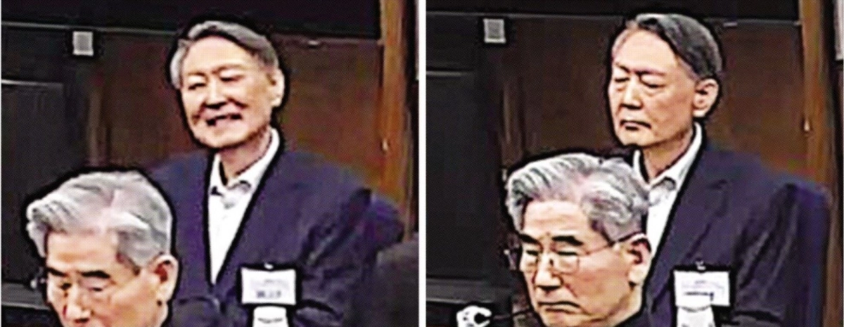 미소 짓다 질끈