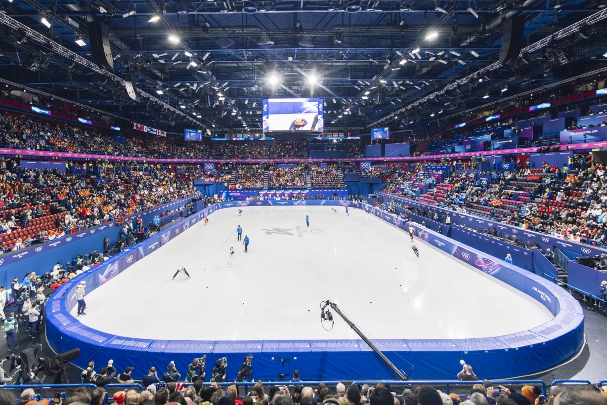 쇼트트랙과 피겨 스케이팅 경기가 열린 이탈리아 밀라노 아이스스케이팅 아레나. 밀라노 류재민 기자