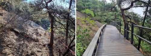 서울 서대문구가 만들고 있는 인왕산 이음길.   서대문구 제공