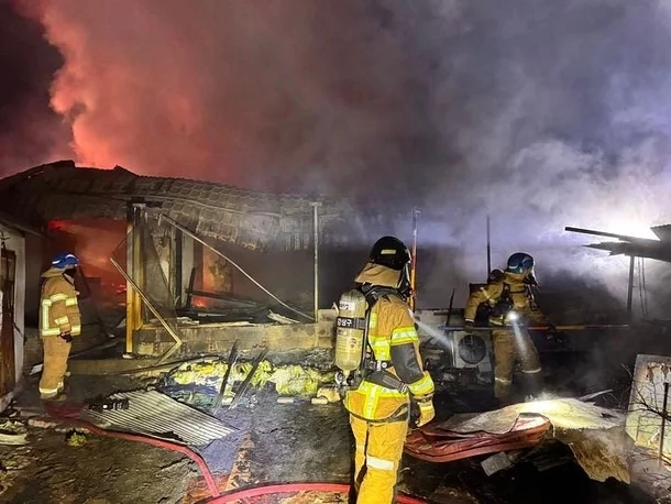 화재 사고 현장. 전북특별자치도소방본부