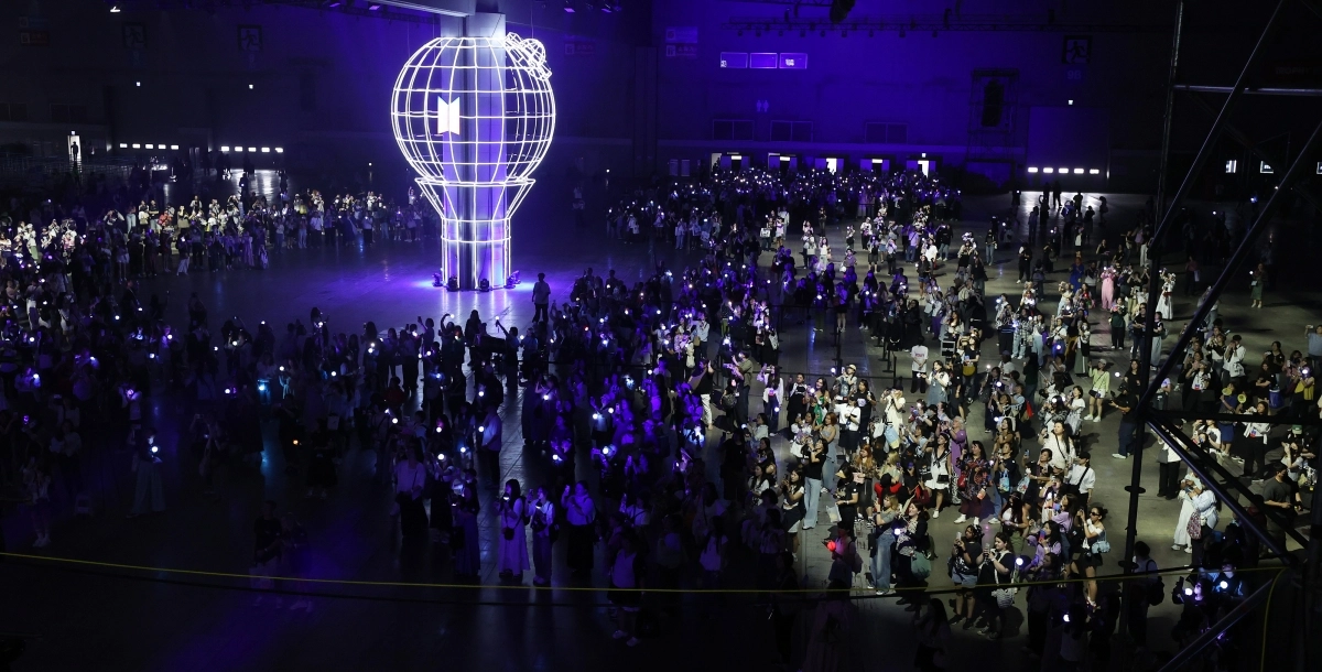 지난해 경기 고양시에서 열린 방탄소년단과 팬들의 축제 ‘BTS 페스타’ 모습. 연합뉴스.