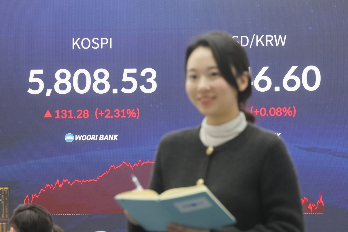 코스피, 5,800선 첫 돌파