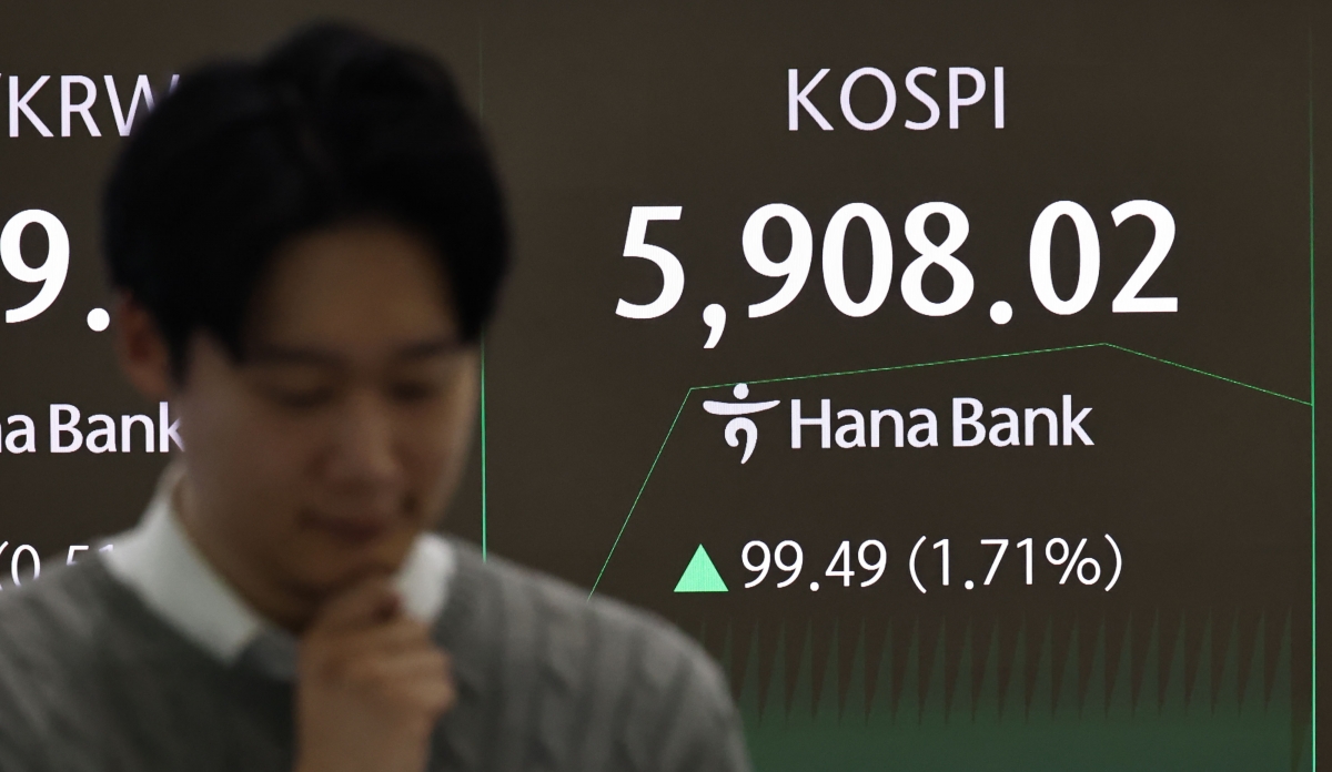 코스피, 사상 첫 장중 5900선 돌파