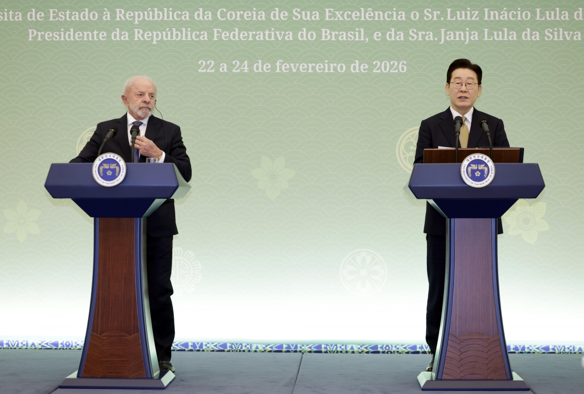한-브라질 정상, 공동언론발표