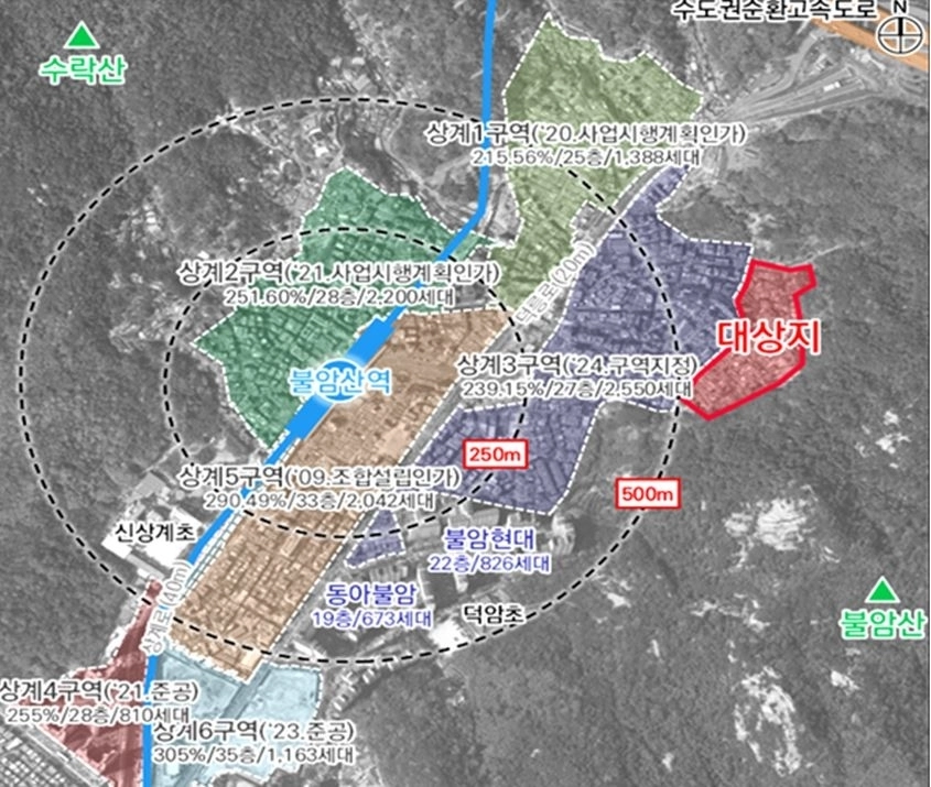 상계동 희망촌 위치도