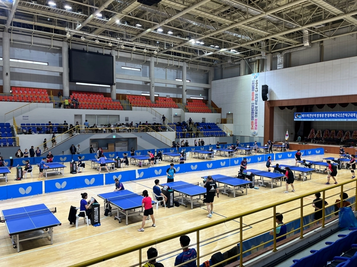 영광군이 오는 3월 전국 규모의 탁구 스토브리그와 제12회 현정화배 천년의 빛 영광 전국오픈 탁구대회를 잇따라 개최한다. (영광군 제공)