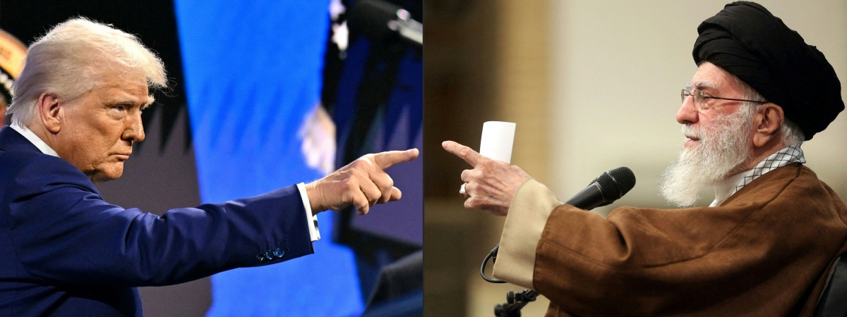 도널드 트럼프 미국 대통령과 이란 최고지도자 아야톨라 세예드 알리 하메네이. AFP 연합뉴스 자료사진